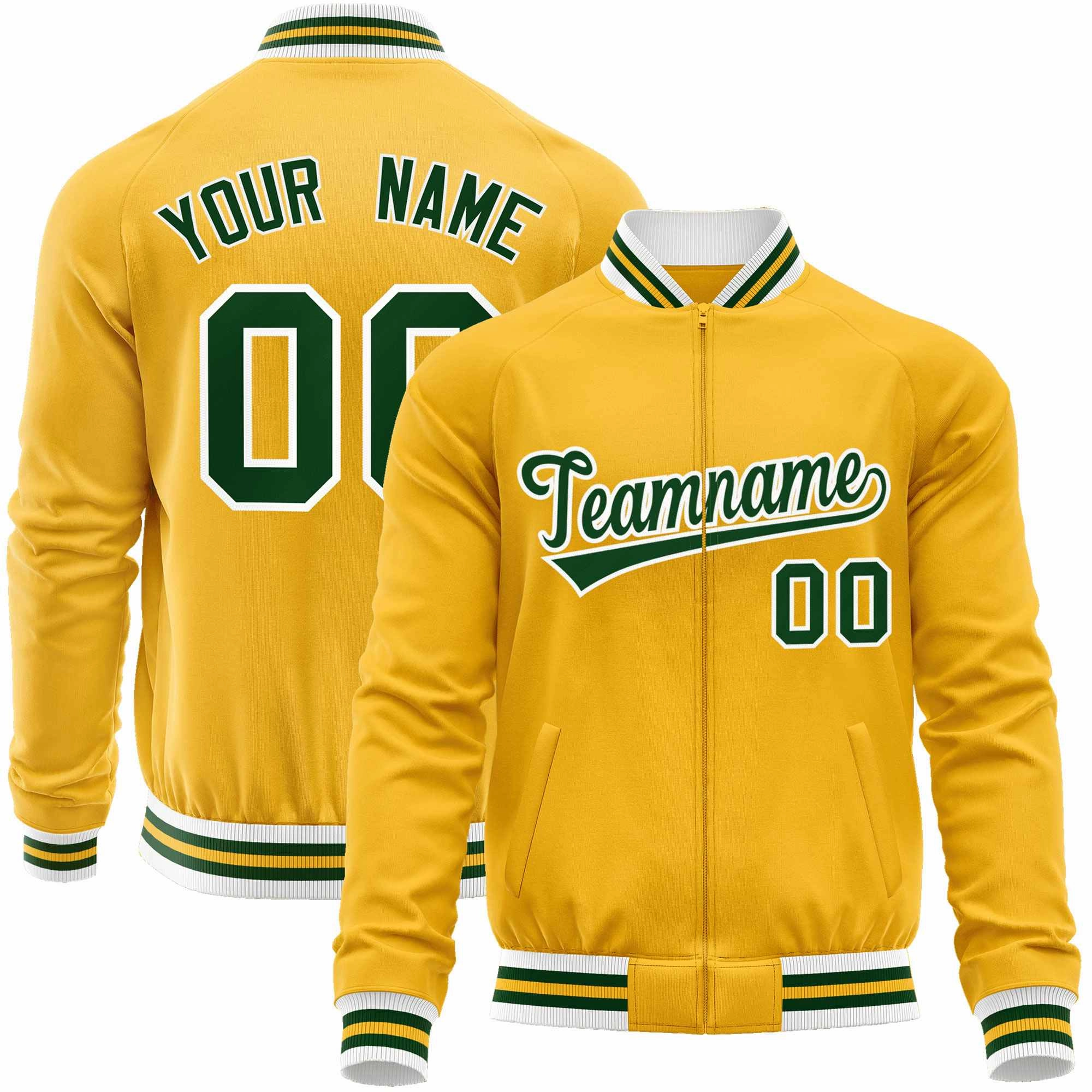 Custom Classic Style  Personalized Stitched Letters & Number Men/Women/Youth Varsity Full-Zip Baseball Jacket
