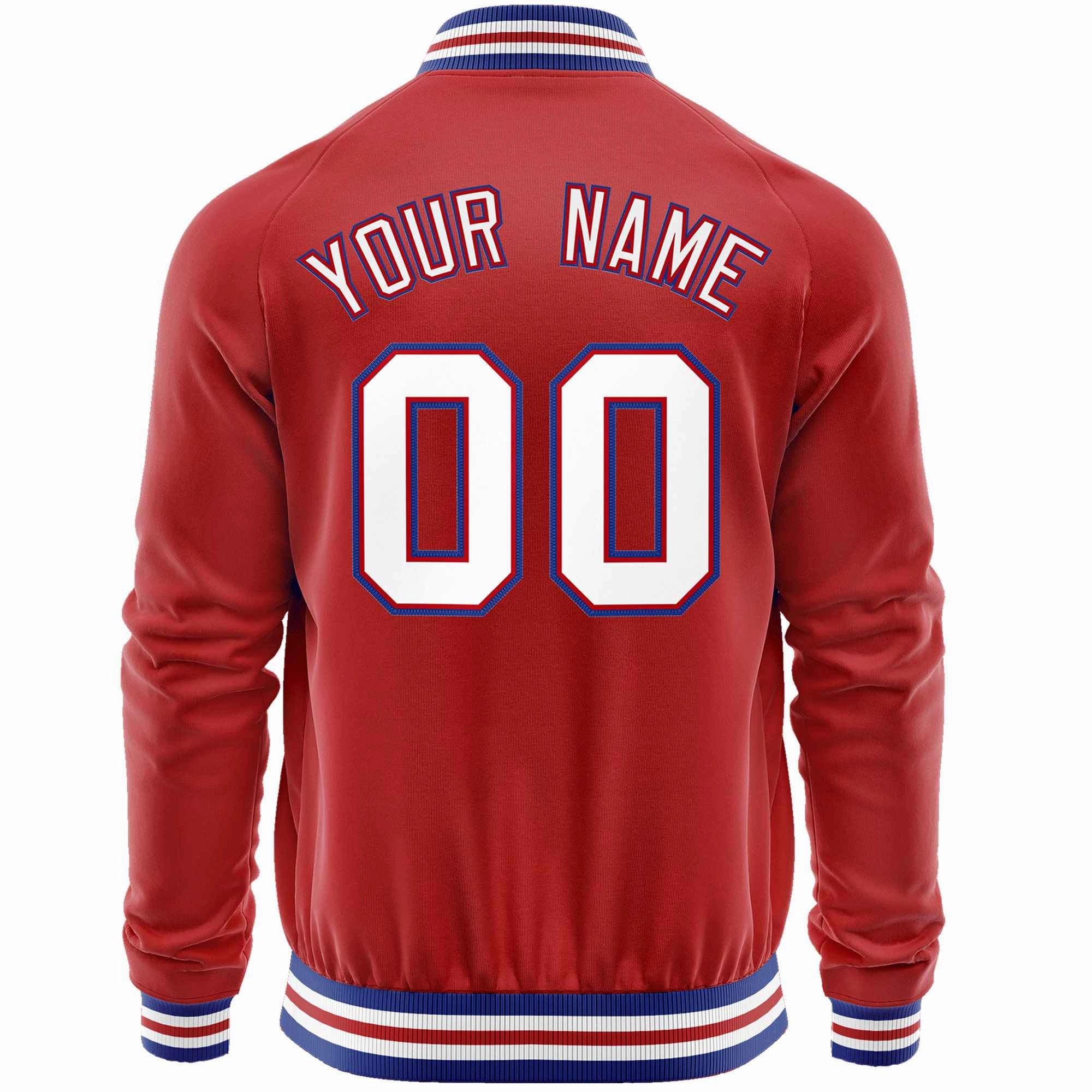 Custom Classic Style  Personalized Stitched Letters & Number Men/Women/Youth Varsity Full-Zip Baseball Jacket