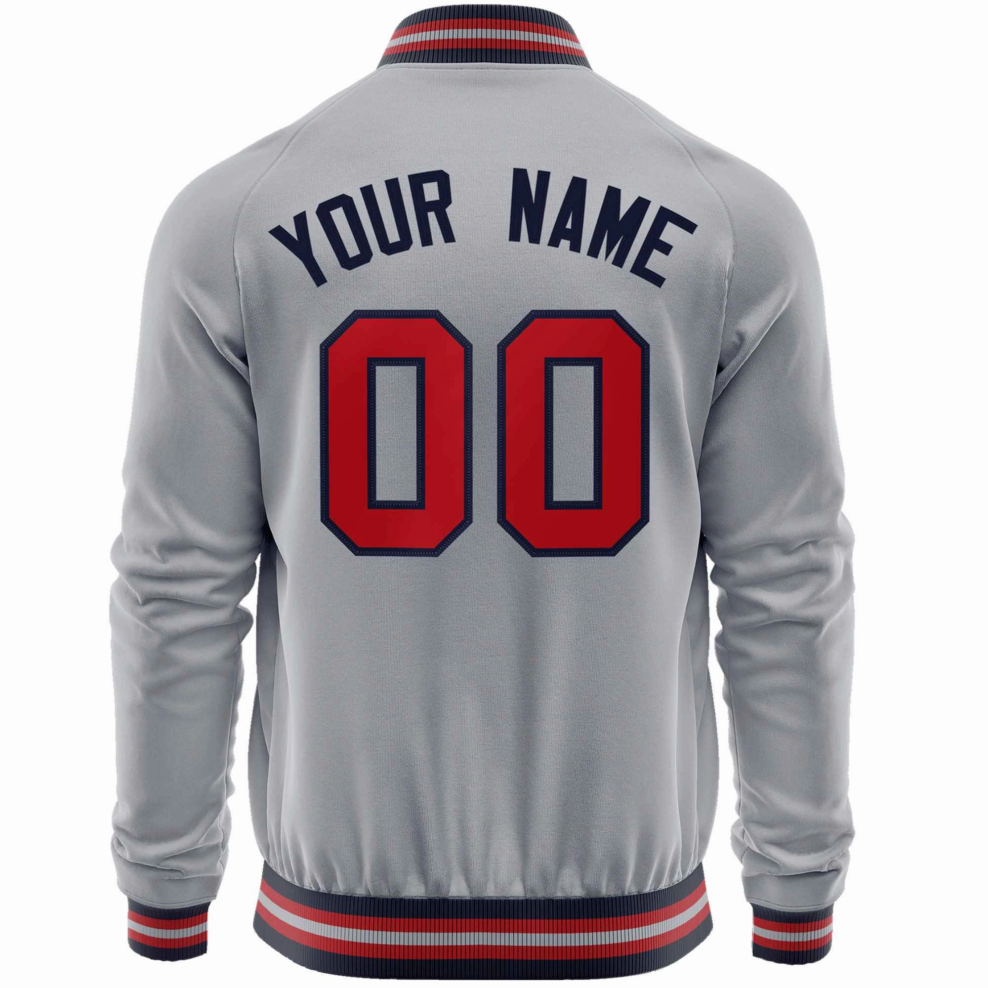 Custom Classic Style  Personalized Stitched Letters & Number Men/Women/Youth Varsity Full-Zip Baseball Jacket