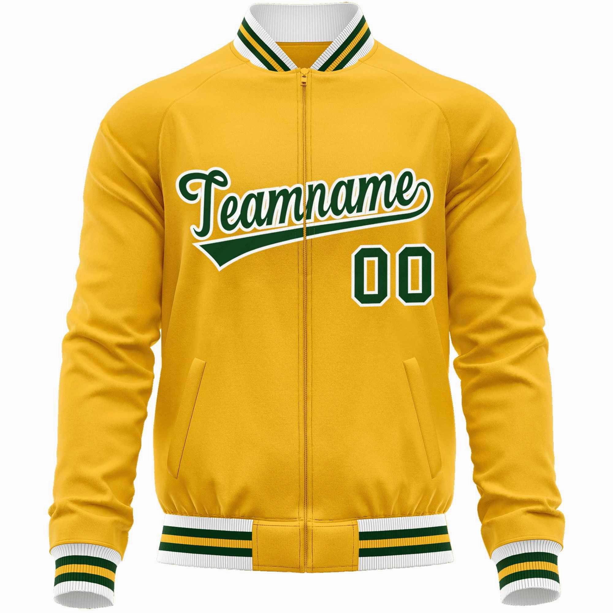 Custom Classic Style  Personalized Stitched Letters & Number Men/Women/Youth Varsity Full-Zip Baseball Jacket