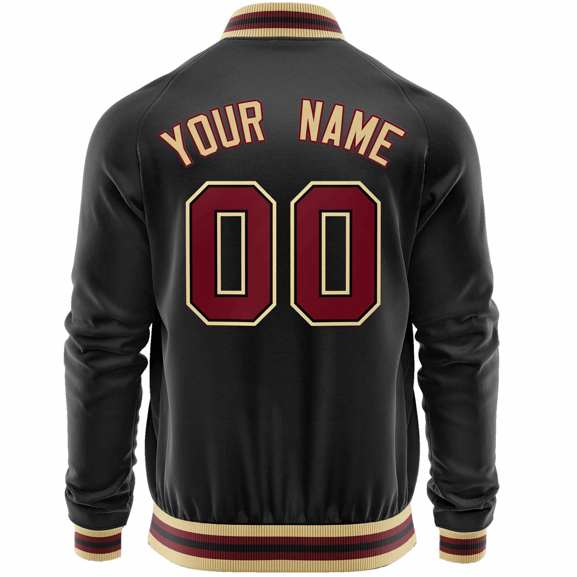 Custom Classic Style  Personalized Stitched Letters & Number Men/Women/Youth Varsity Full-Zip Baseball Jacket