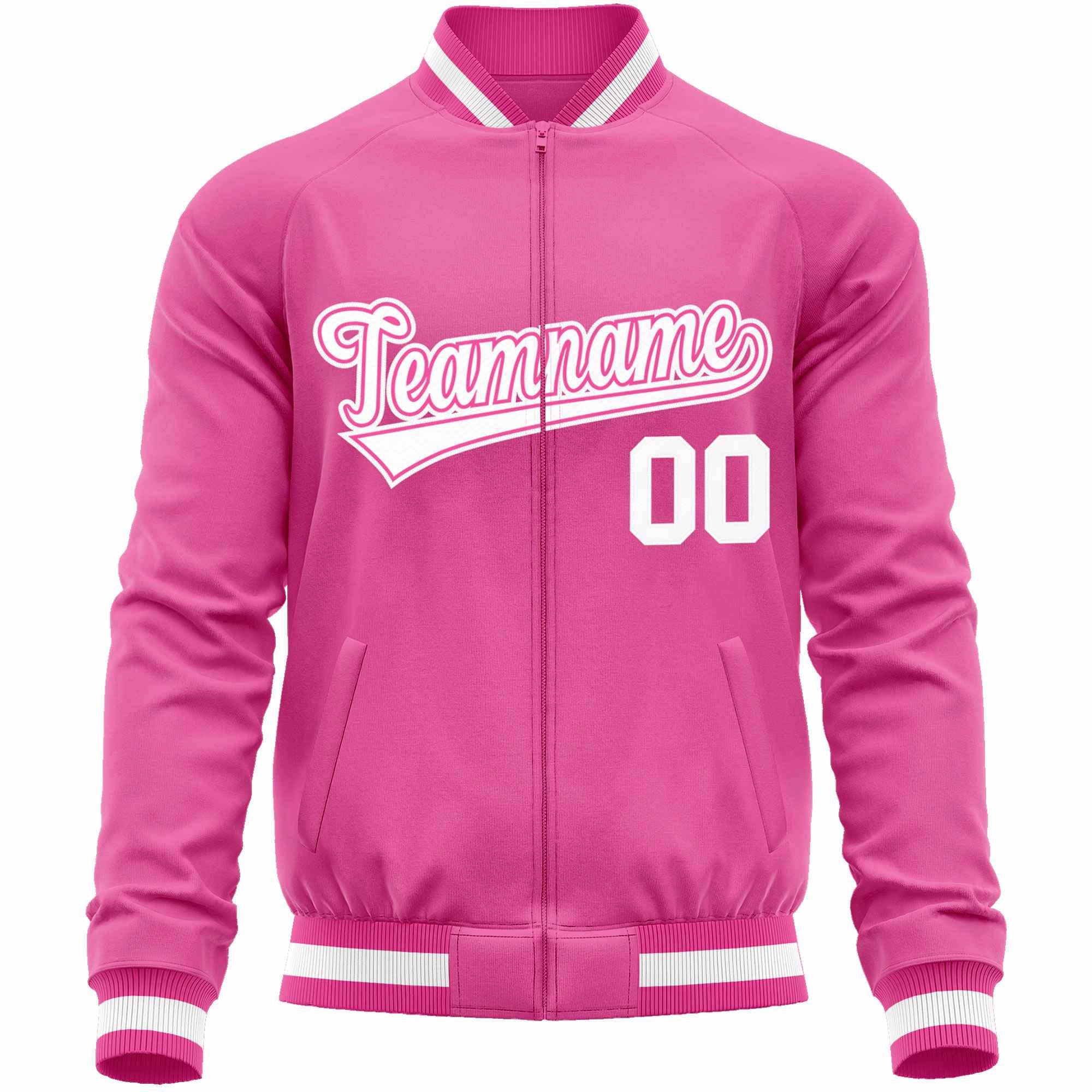 Custom Classic Style  Personalized Stitched Letters & Number Men/Women/Youth Varsity Full-Zip Baseball Jacket