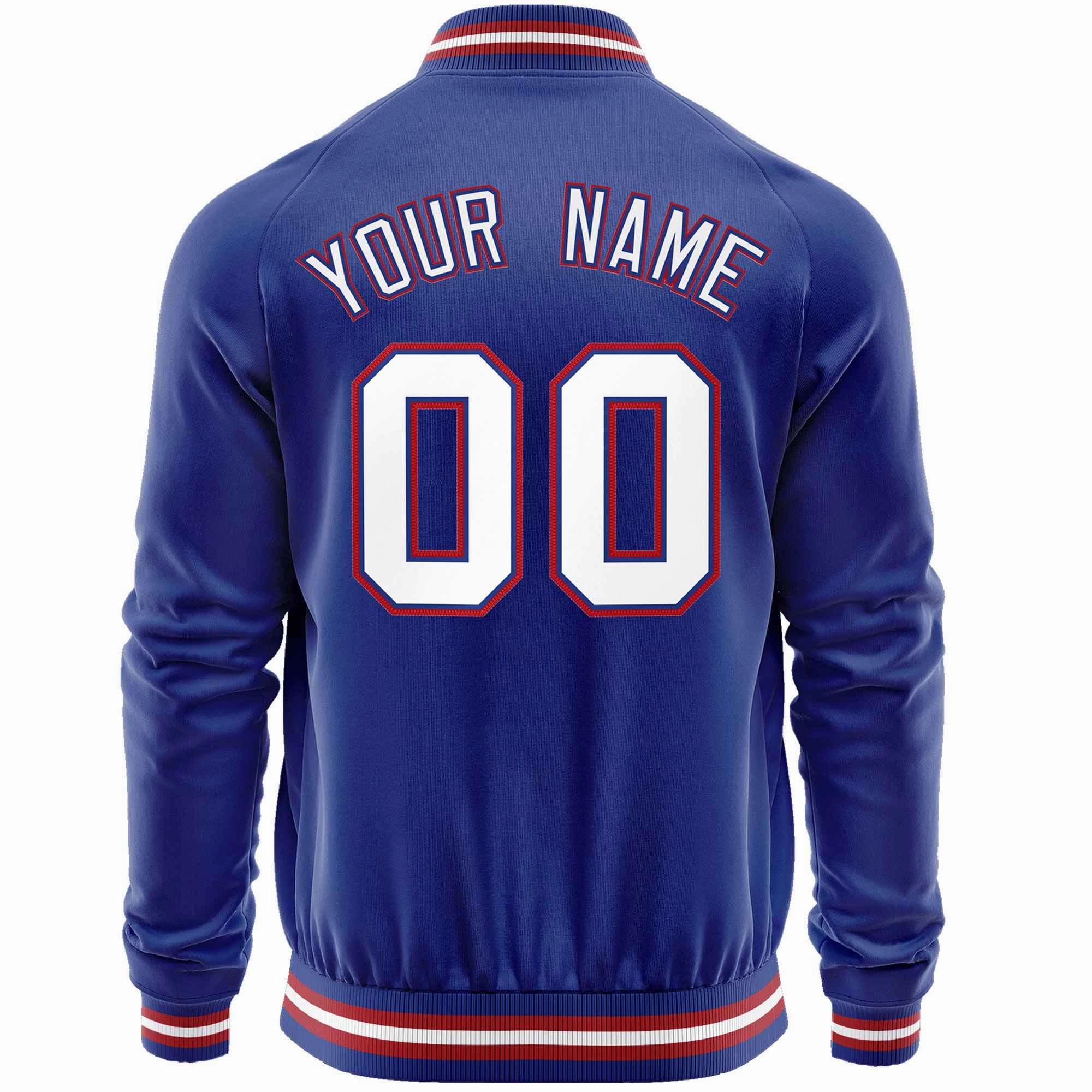 Custom Classic Style  Personalized Stitched Letters & Number Men/Women/Youth Varsity Full-Zip Baseball Jacket