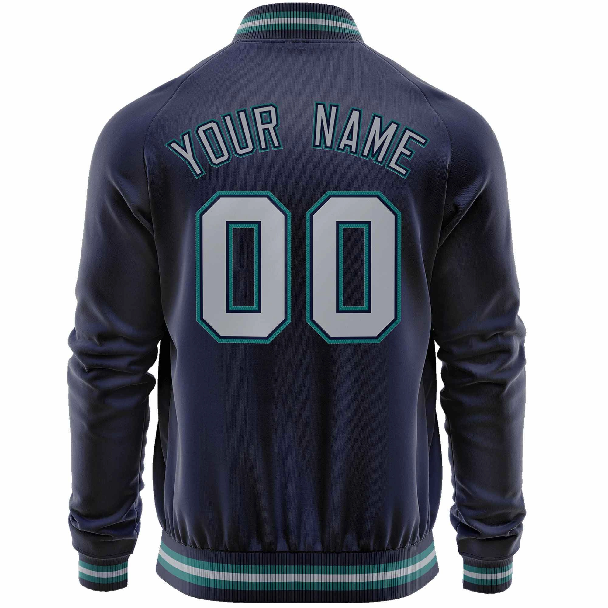 Custom Classic Style  Personalized Stitched Letters & Number Men/Women/Youth Varsity Full-Zip Baseball Jacket