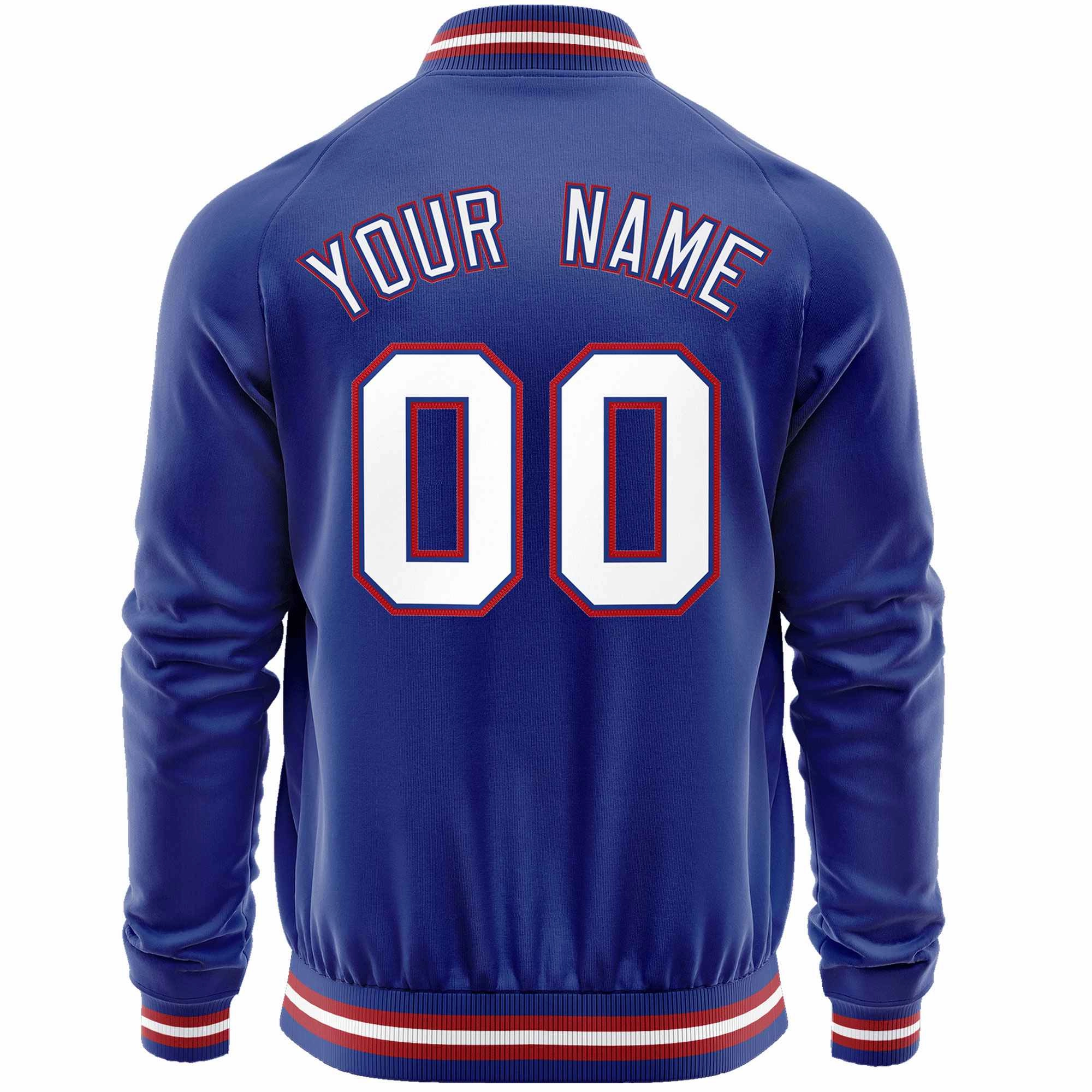 Custom Classic Style  Personalized Stitched Letters & Number Men/Women/Youth Varsity Full-Zip Baseball Jacket