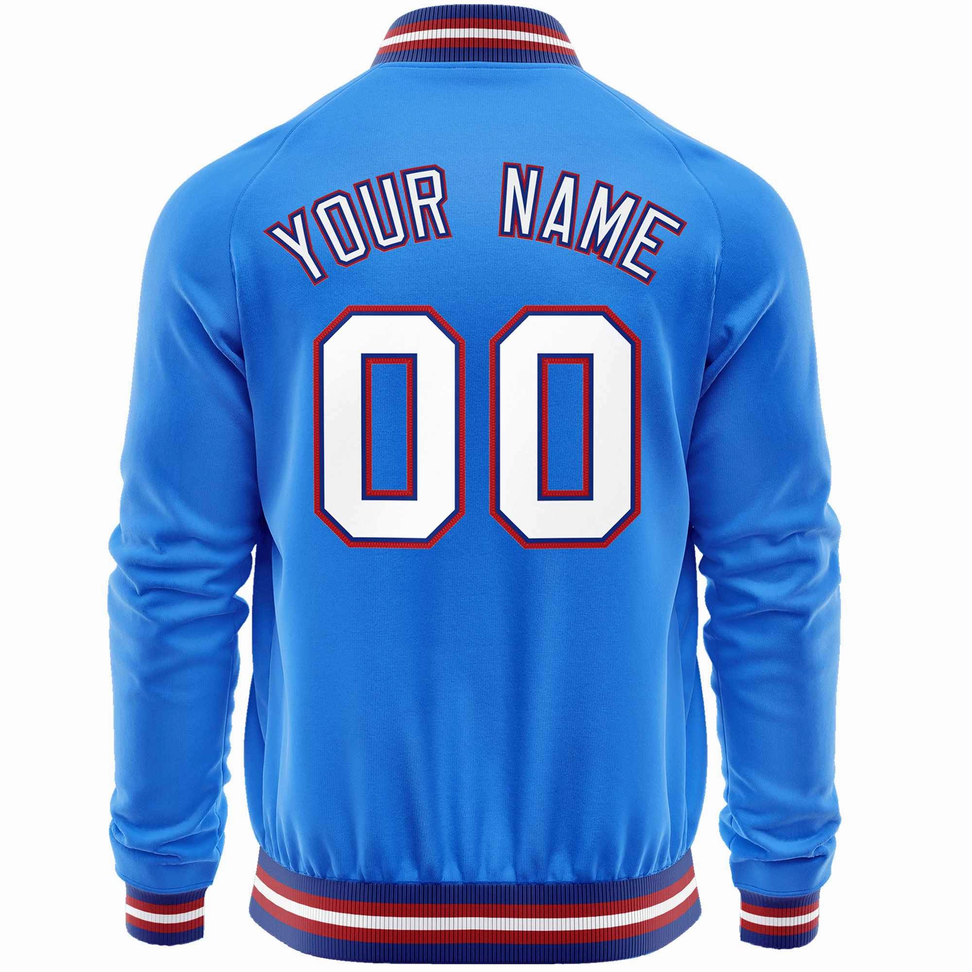 Custom Classic Style  Personalized Stitched Letters & Number Men/Women/Youth Varsity Full-Zip Baseball Jacket