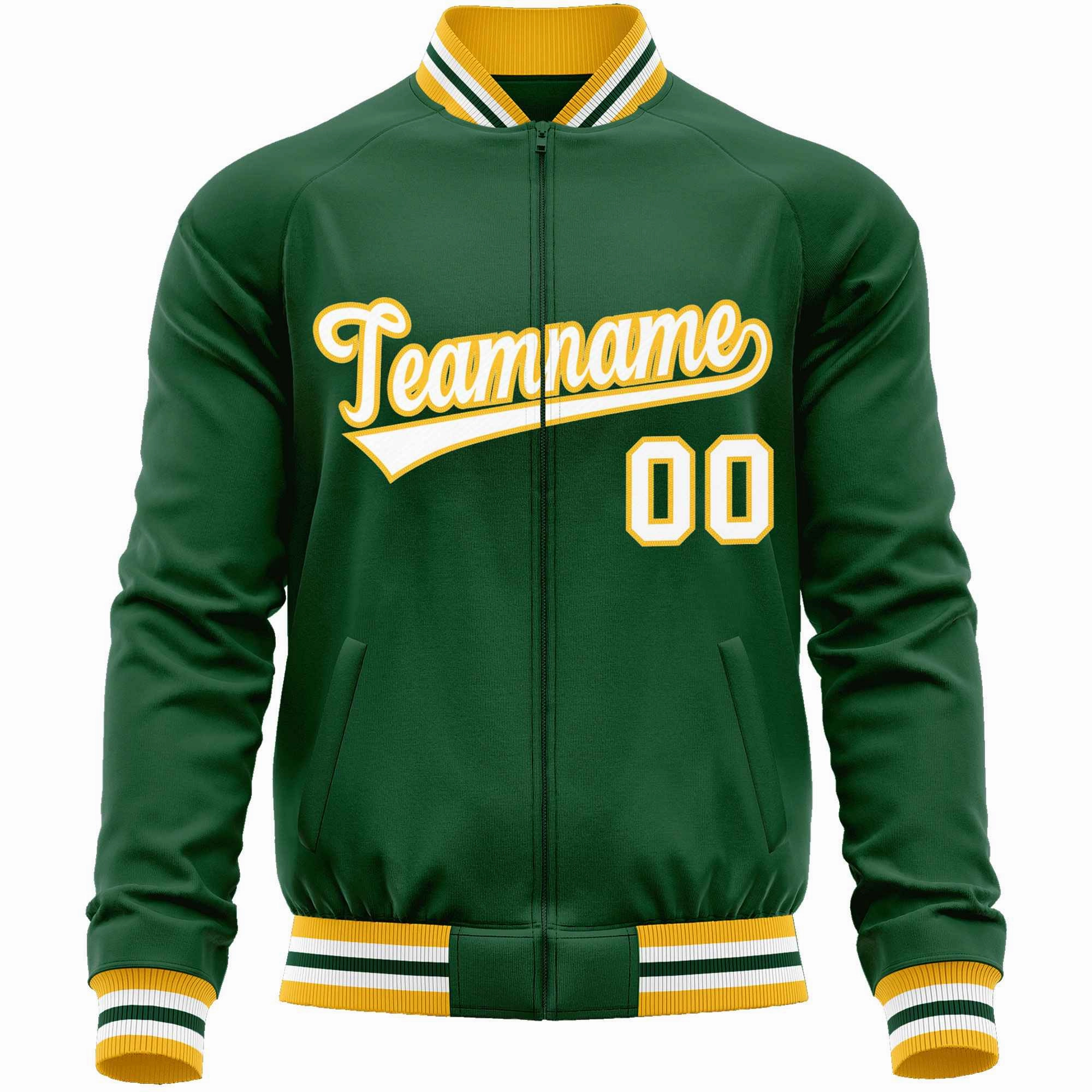 Custom Classic Style  Personalized Stitched Letters & Number Men/Women/Youth Varsity Full-Zip Baseball Jacket