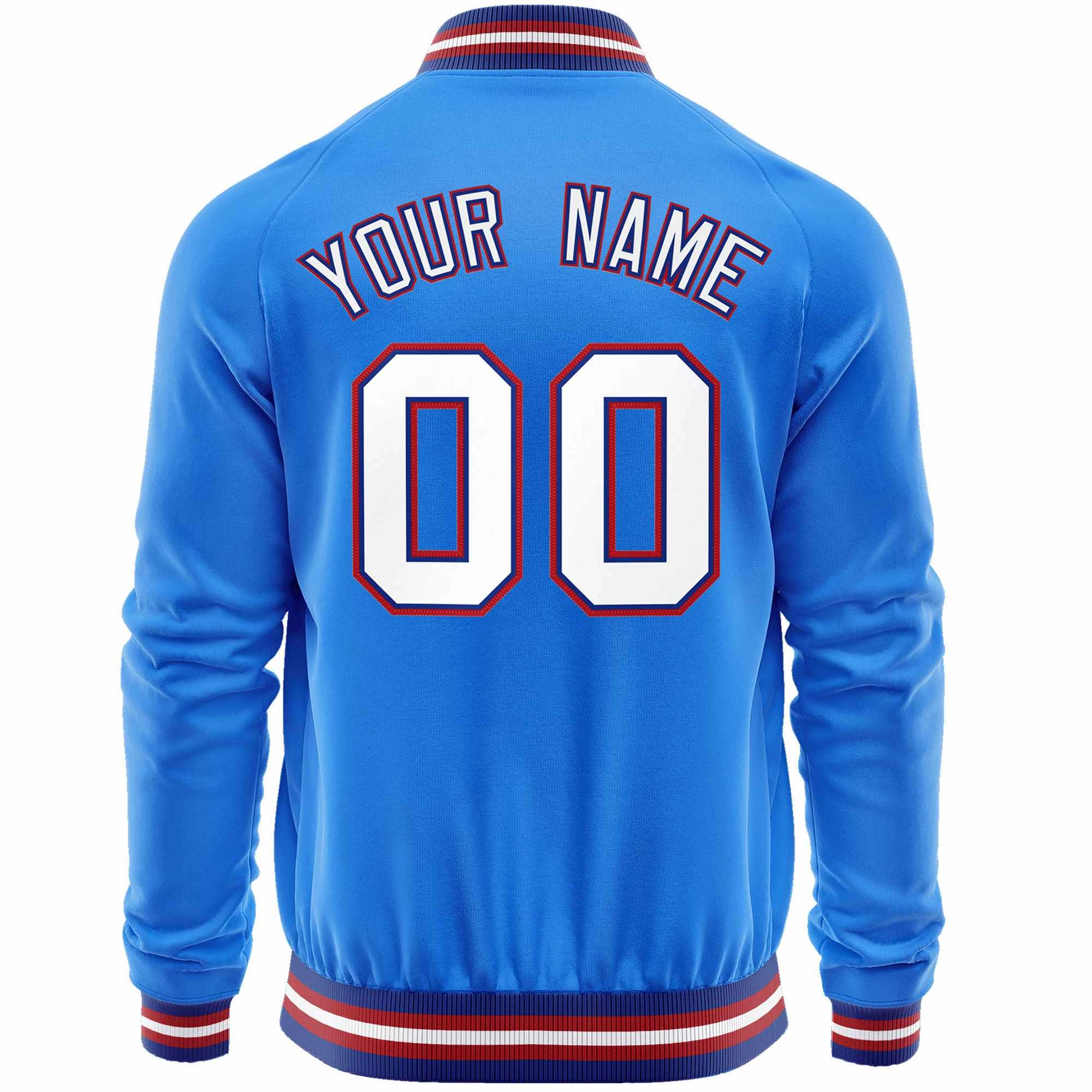 Custom Classic Style  Personalized Stitched Letters & Number Men/Women/Youth Varsity Full-Zip Baseball Jacket