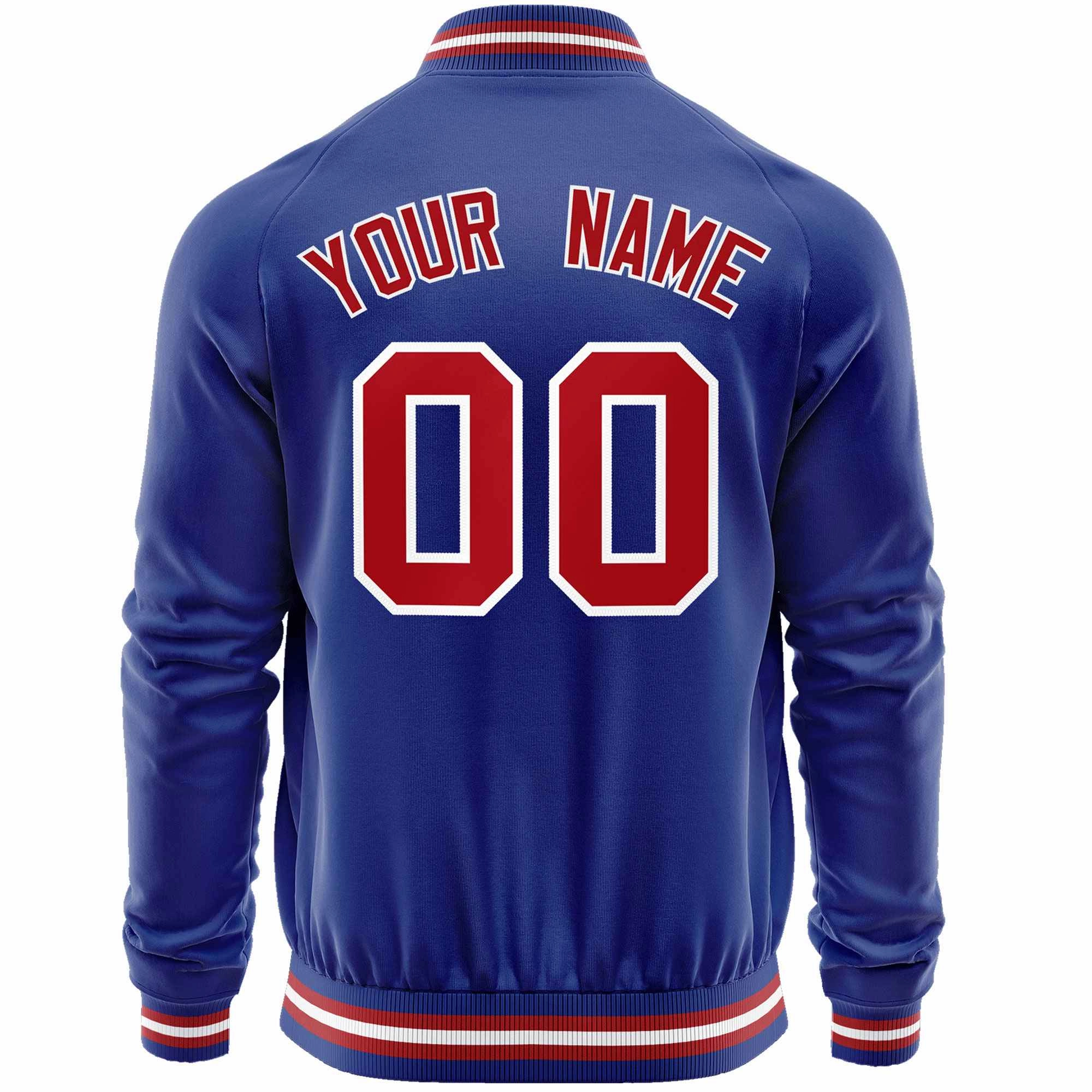 Custom Classic Style  Personalized Stitched Letters & Number Men/Women/Youth Varsity Full-Zip Baseball Jacket