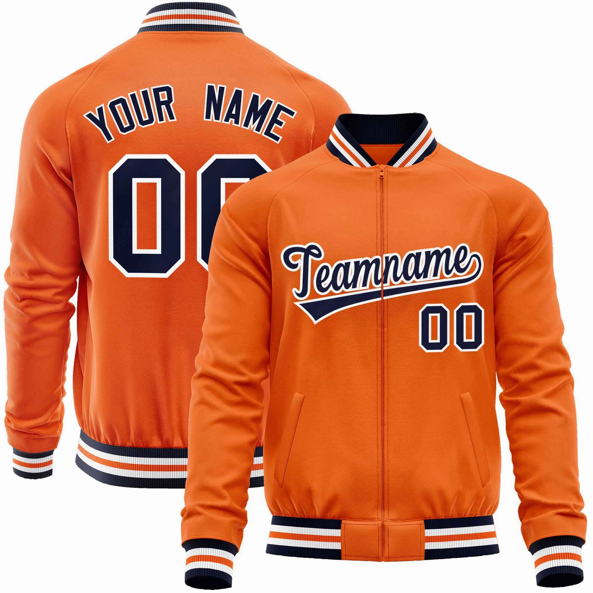 Custom Classic Style  Personalized Stitched Letters & Number Men/Women/Youth Varsity Full-Zip Baseball Jacket