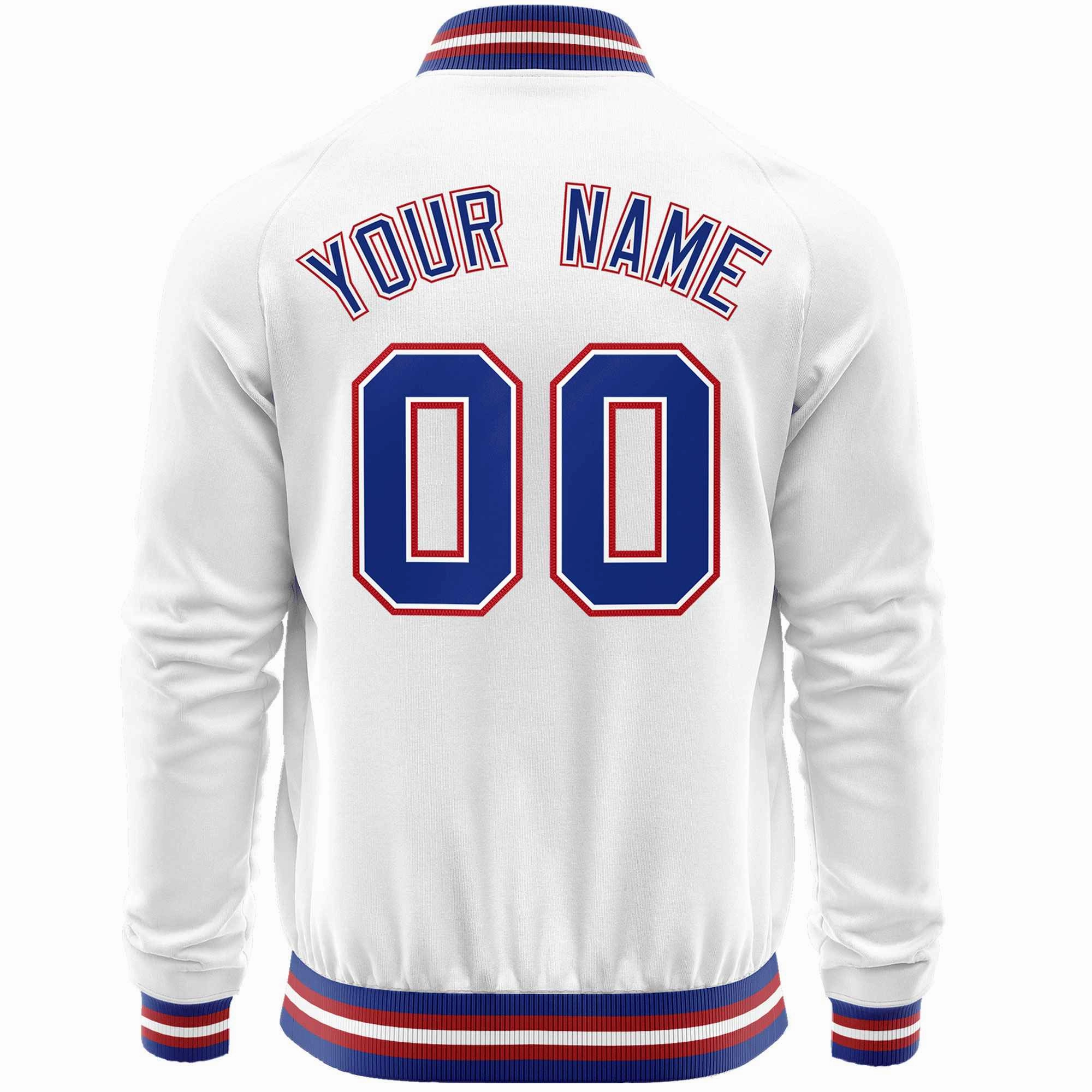Custom Classic Style  Personalized Stitched Letters & Number Men/Women/Youth Varsity Full-Zip Baseball Jacket