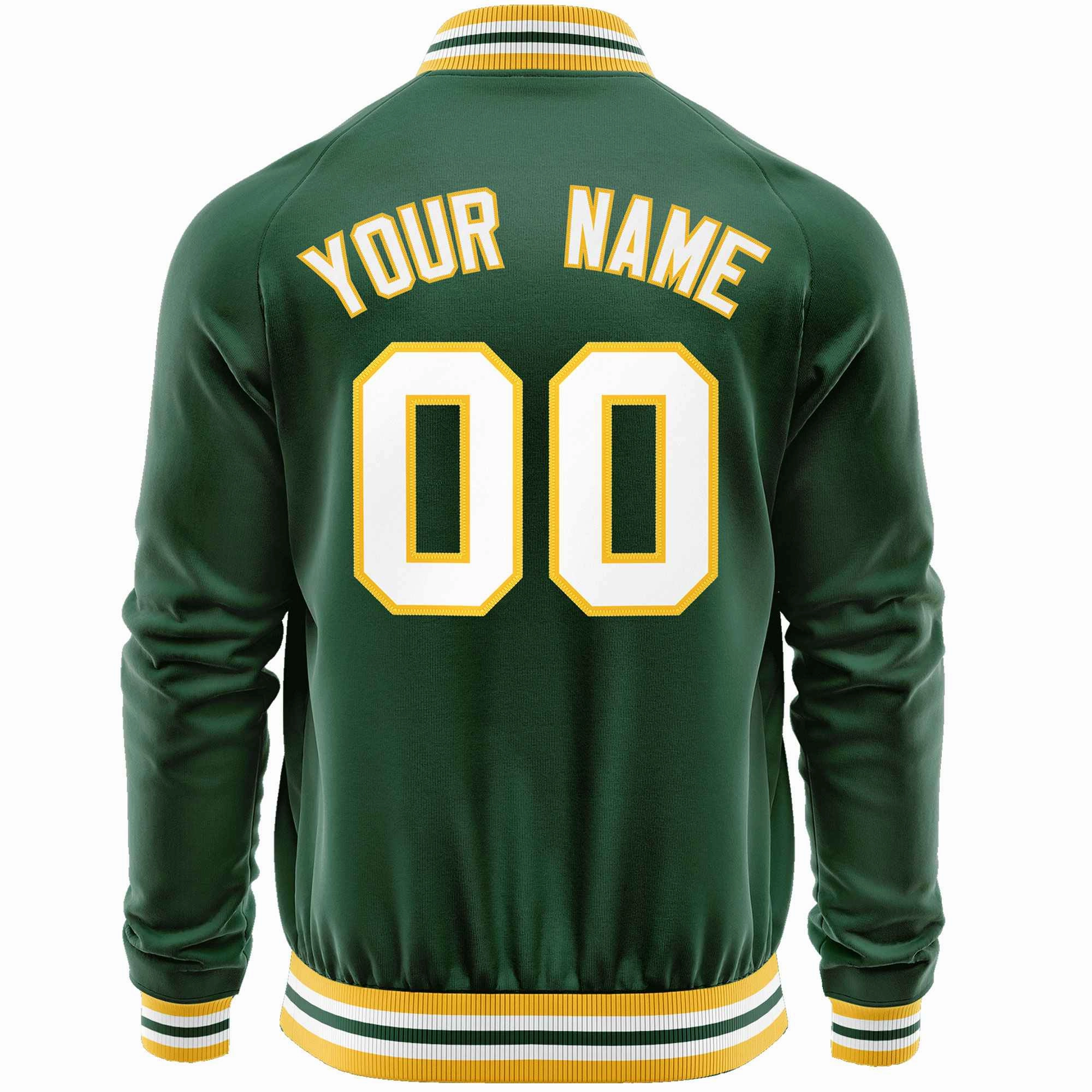 Custom Classic Style  Personalized Stitched Letters & Number Men/Women/Youth Varsity Full-Zip Baseball Jacket