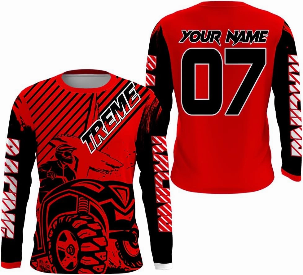 Custom Quad Racing Jersey Kid Men Women UPF30  ATV Motocross Off-Road Shirt Extreme ATV MX Racing Rider PDT751
