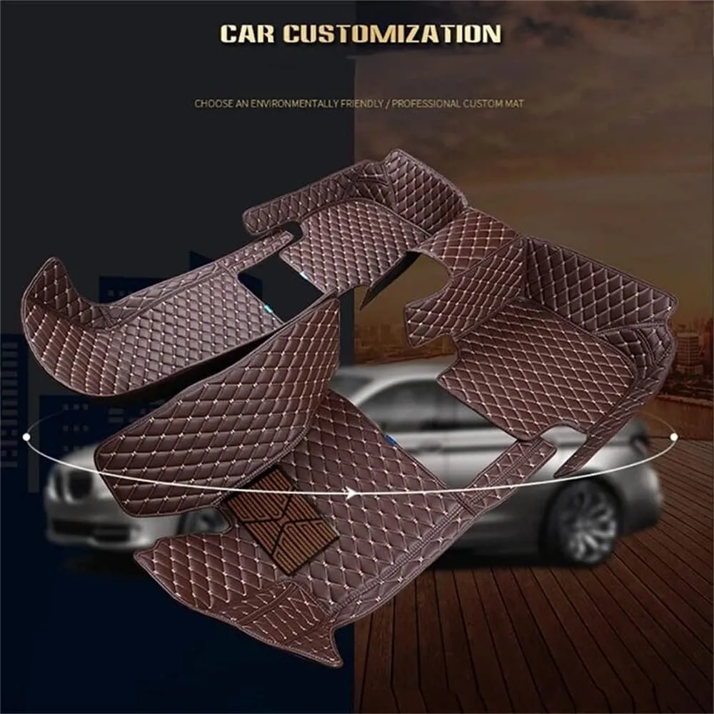 Customized Car Mats are Suitable for Borgward BX6 / 2018 Year Waterproof Lining Full Set of Environmentally Friendly Flooring (Black Red,BX6 / 2018 Year)