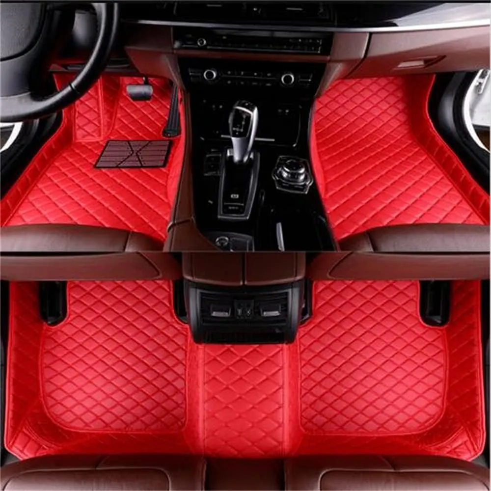 Customized Car Mats are Suitable for Borgward BX6 / 2018 Year Waterproof Lining Full Set of Environmentally Friendly Flooring (Black Red,BX6 / 2018 Year)