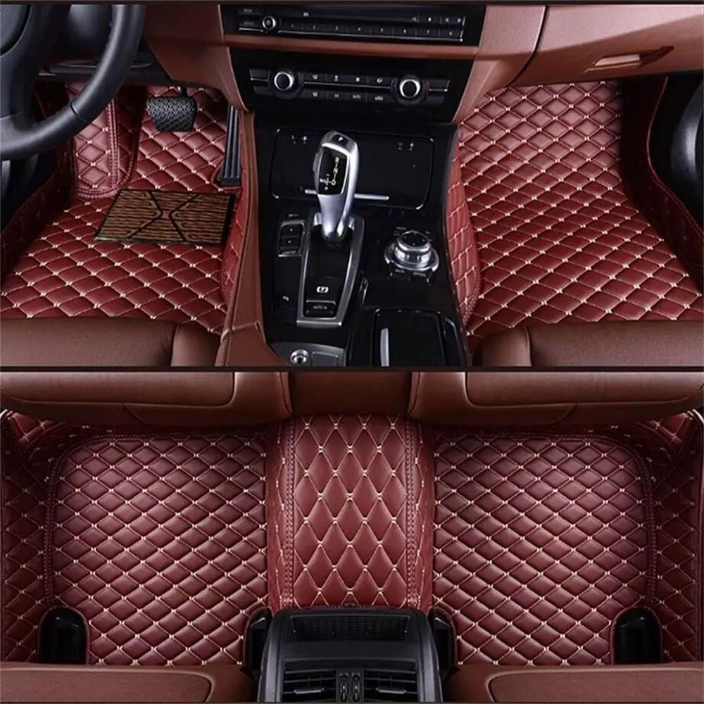 Customized Car Mats are Suitable for Borgward BX6 / 2018 Year Waterproof Lining Full Set of Environmentally Friendly Flooring (Black Red,BX6 / 2018 Year)