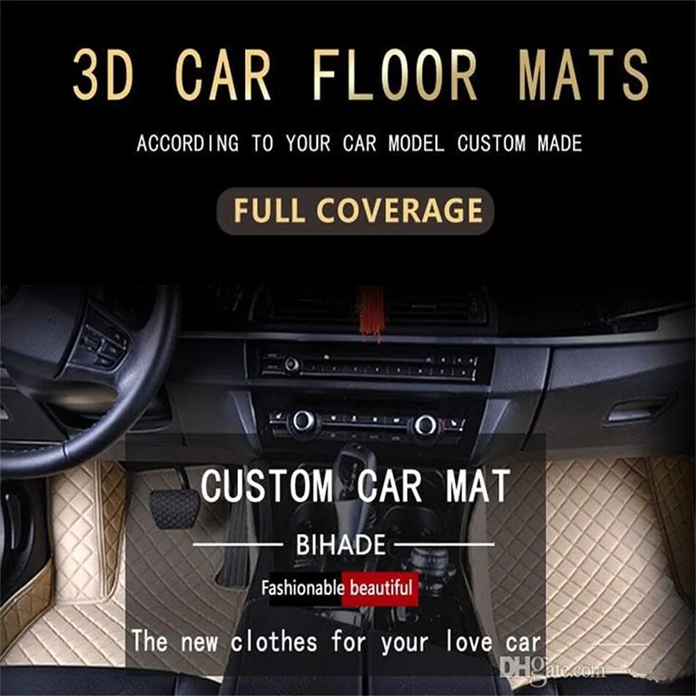 Customized Car Mats are Suitable for Borgward BX6 / 2018 Year Waterproof Lining Full Set of Environmentally Friendly Flooring (Black Red,BX6 / 2018 Year)