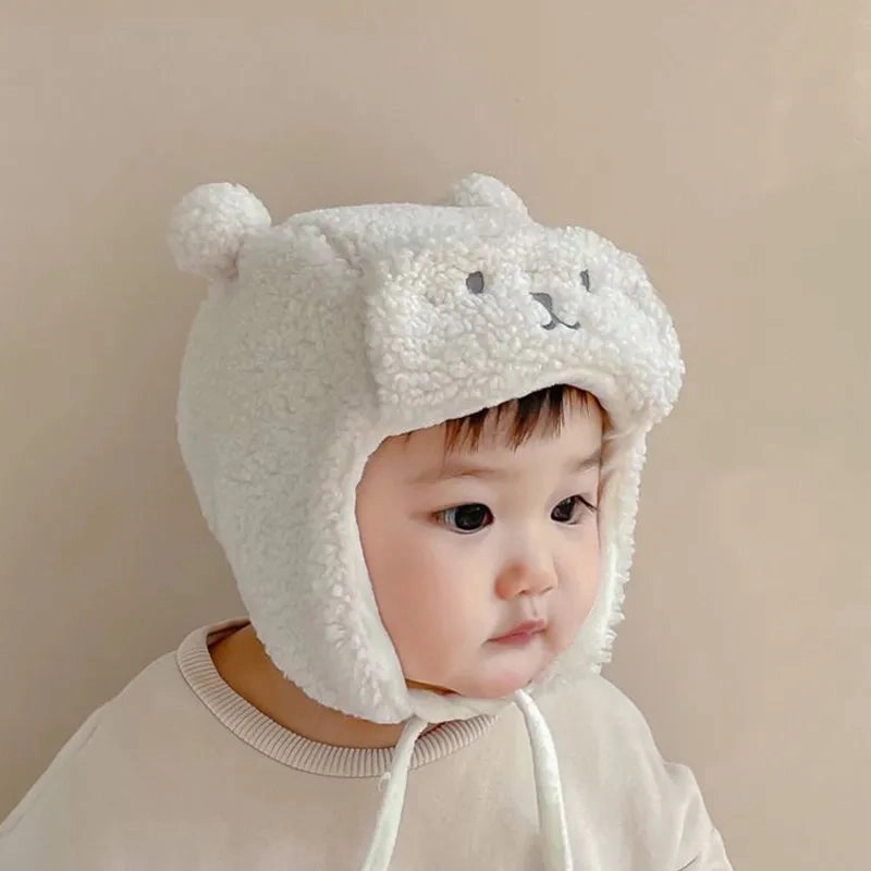 Cute Bear Hat For Babies In Winter