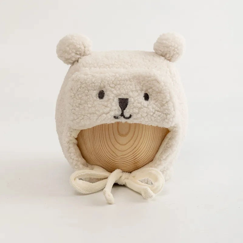 Cute Bear Hat For Babies In Winter