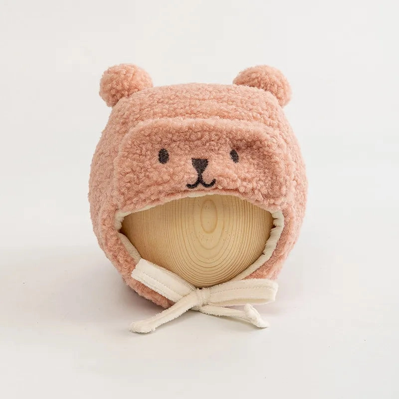 Cute Bear Hat For Babies In Winter