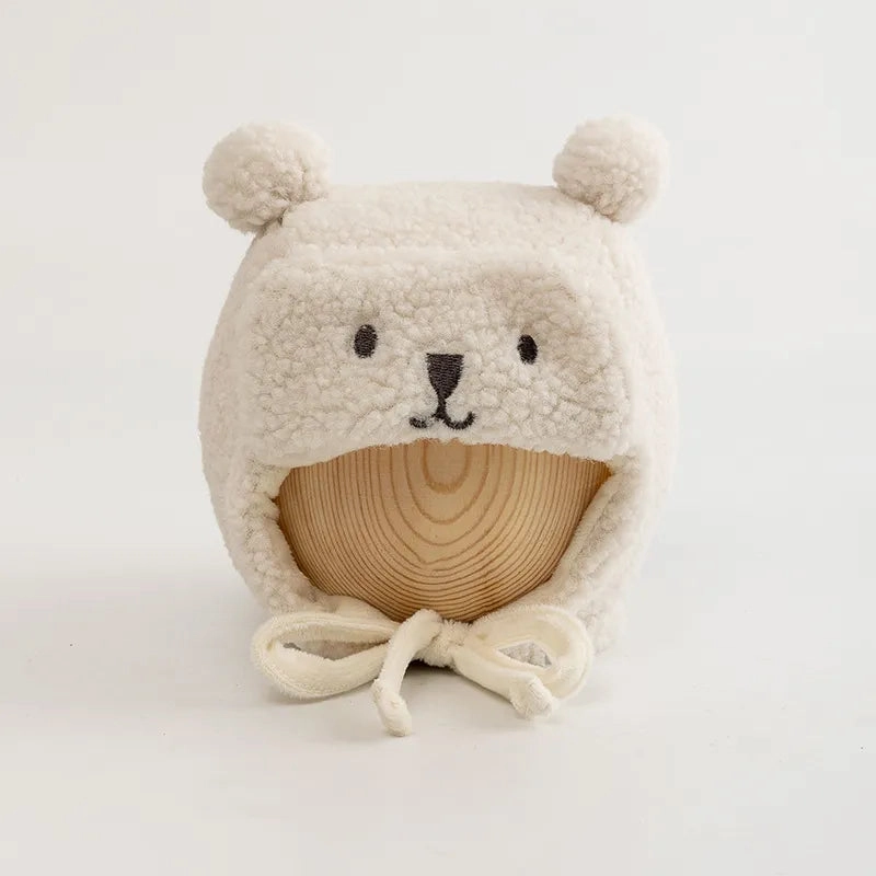 Cute Bear Hat For Babies In Winter