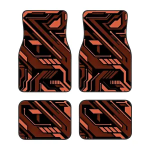 Cyberpunk Inspired Pattern Automotive Floor Mats