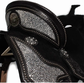 D&L SADDLERY Horse Saddles Western Barrel Racing Wooden Tree Handmade Leather Comfort for Horses Trail Equestrian Tooled Carved Horse Saddle Riding Size: 10-18 inches Seat, EA02