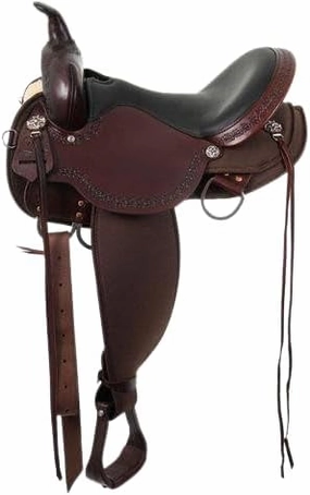 D&L Saddlery Western Barrel Racing Horse Saddles Trail Equestrian Horse Saddle Classic Quality Premium Leather Comfort for Horse Riding Size:10-18 inches Seat Available BRL02
