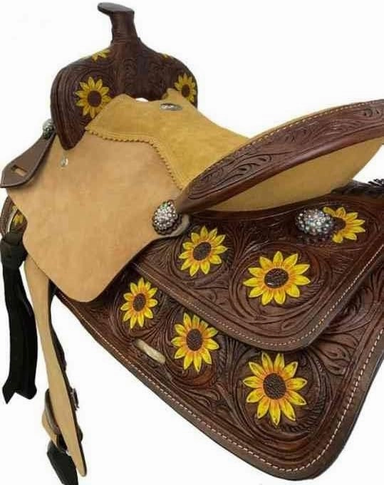 D&L SADDLERY Western Barrel Racing Horse Saddles Trail Equestrian Horse Saddle Classic Quality Premium Leather Comfort for Horse Riding Size:10-18 inches Seat Available, JH10