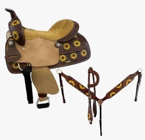 D&L SADDLERY Western Barrel Racing Horse Saddles Trail Equestrian Horse Saddle Classic Quality Premium Leather Comfort for Horse Riding Size:10-18 inches Seat Available, JH10