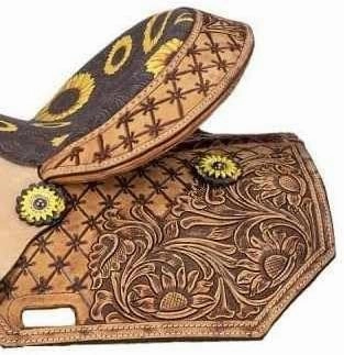 D&L SADDLERY Western Barrel Racing Wooden Tree Horse Saddles Handmade Leather Comfort for Horses Trail Equestrian Tooled Carved Horse Saddle Riding Size: 10-18 inches Seat, EQ09