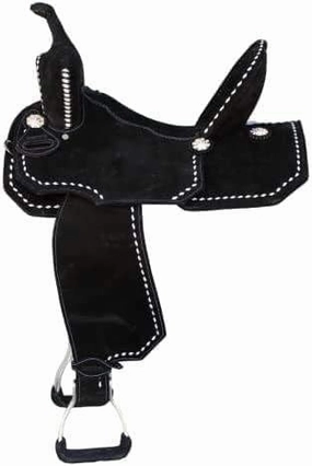 D&L SADDLERY Western Barrel Racing Wooden Tree Horse Saddles Handmade Leather Comfort for Horses Trail Equestrian Tooled Carved Horse Saddle Riding Size: 10-18 inches Seat, ER17
