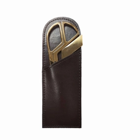 Dark Brown Bonded Leather Mini Library Set