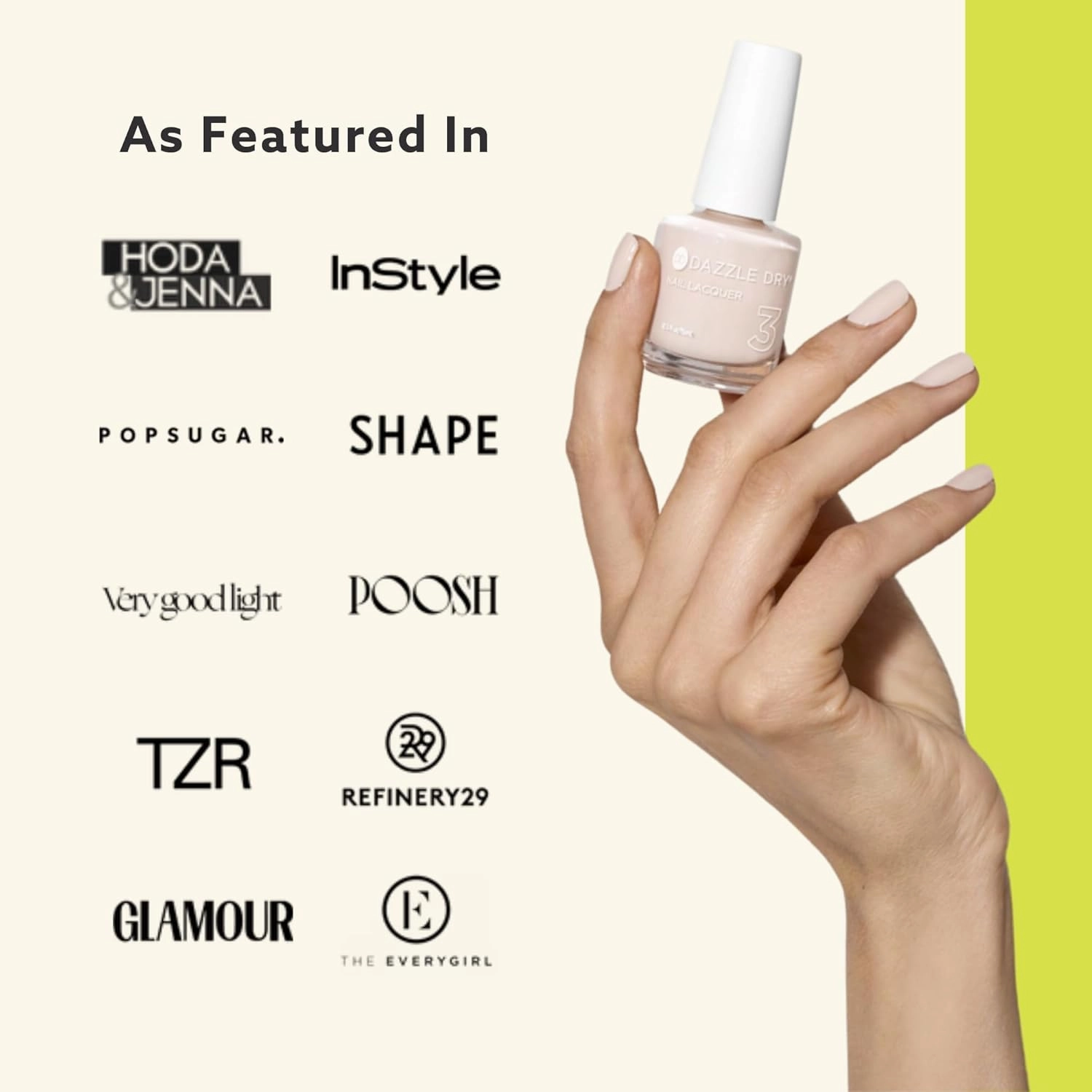 Dazzle Dry Mini Kit 4 Step System - Lavender Parade - A warm lavender. Full coverage cream. (5 Piece Kit / 5 Manicures)