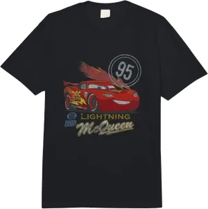 Disney Pixar Cars 2 Lightning McQueen WGP Vintage Logo Comfort Colors Adult Heavyweight T-shirt
