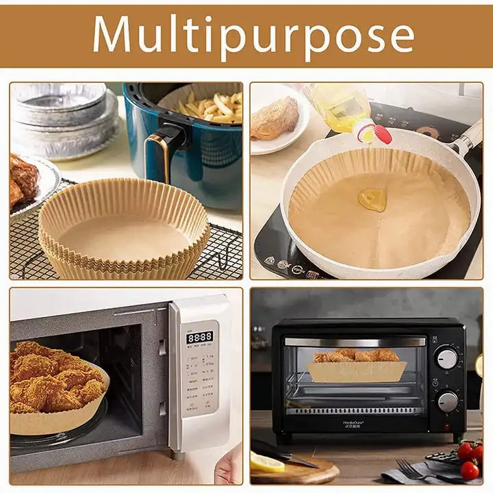 Disposable Air Fryer Paper Liners, Waterproof, Oilproof