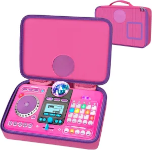 DJ Mixer Bag for VTech KidiStar DJ Mixer, Kidi DJ Mix, (Not Included Kids Music Toy DJ Mixer) - Case Only (Pink)
