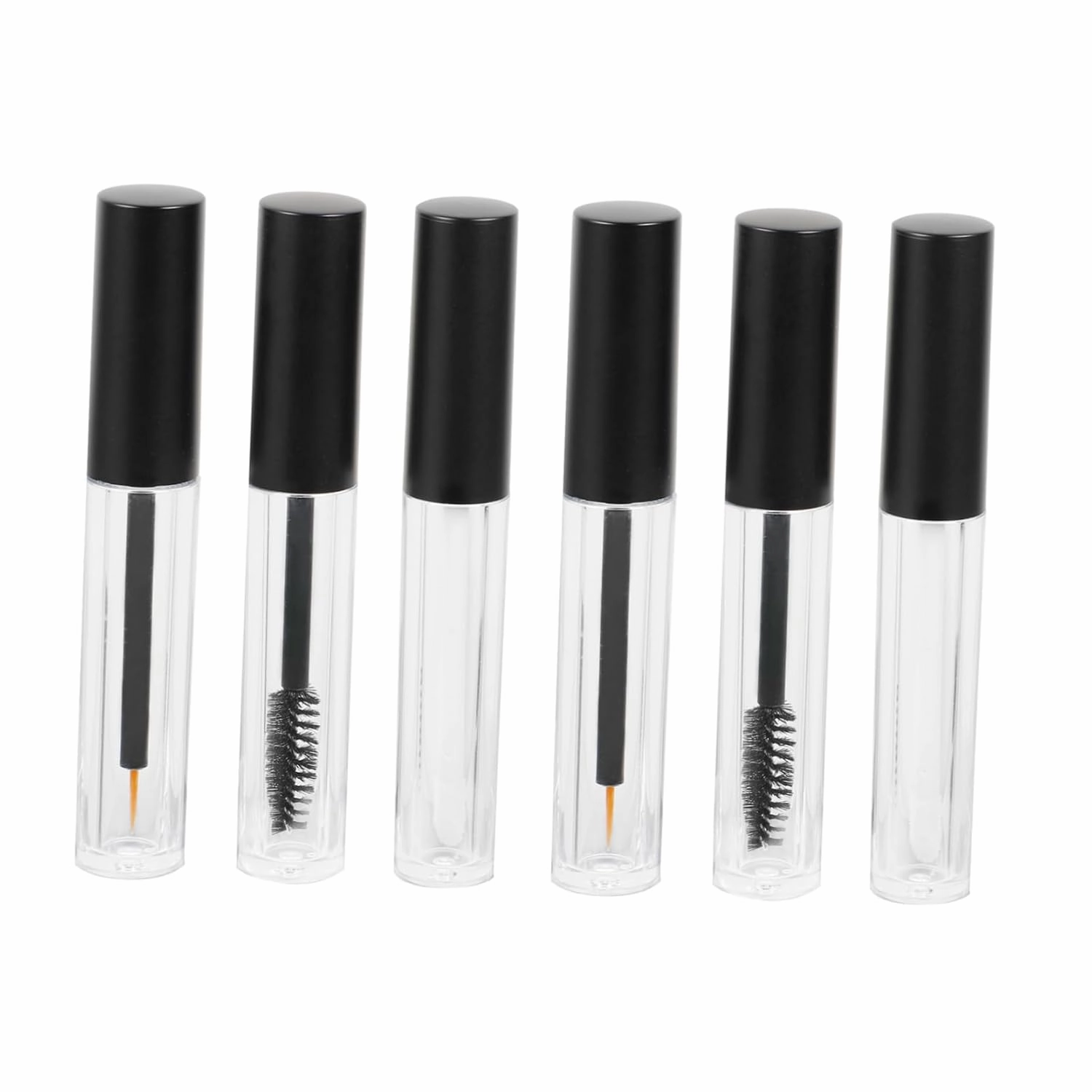DOITOOL 18pcs Premium Empty Eyelash Cream Container Matte Caps Transparent Makeup Tubes for Mascara Lip Gloss Eyeliner Durable and Portable Cosmetic Bottles for Personal Collection and