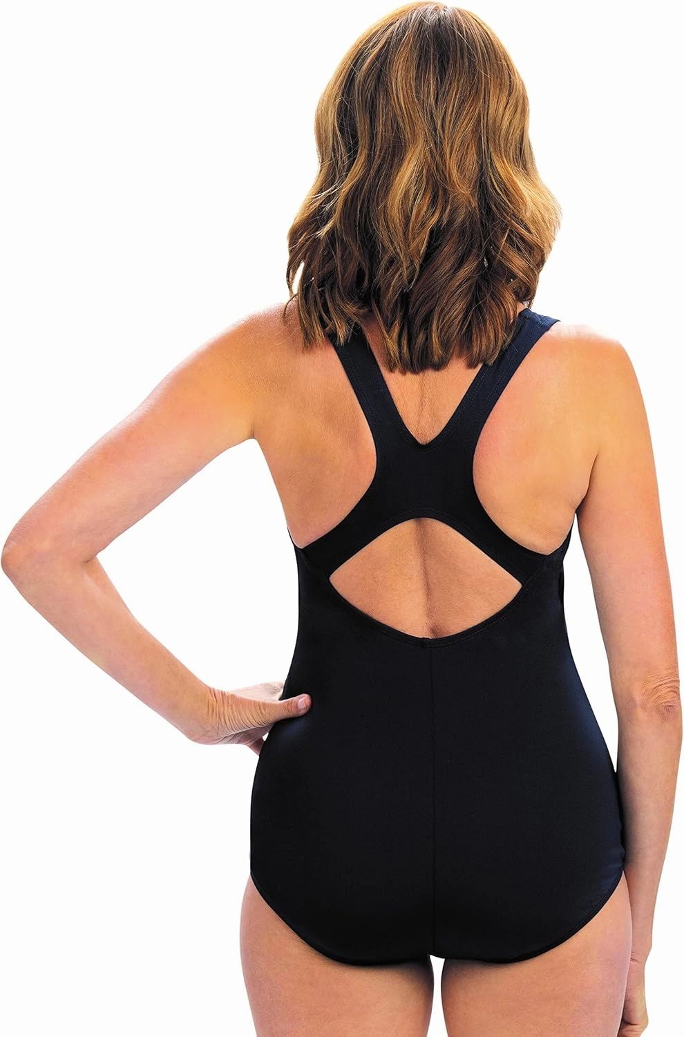 Dolfin Aquashape Women's One Piece Swimsuit Full Coverage Shaping Lap Suit�