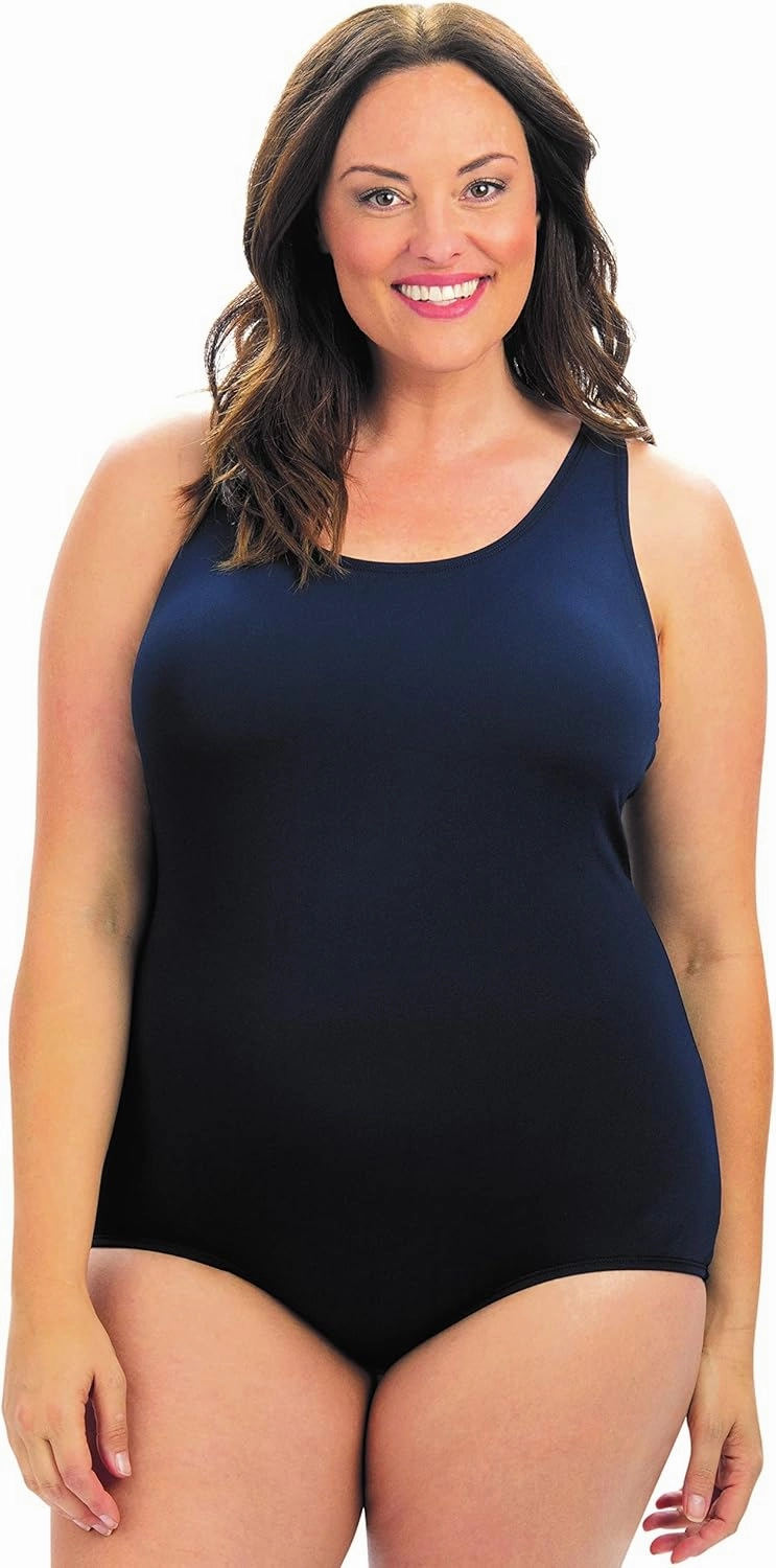 Dolfin Aquashape Women's One Piece Swimsuit Full Coverage Shaping Lap Suit�
