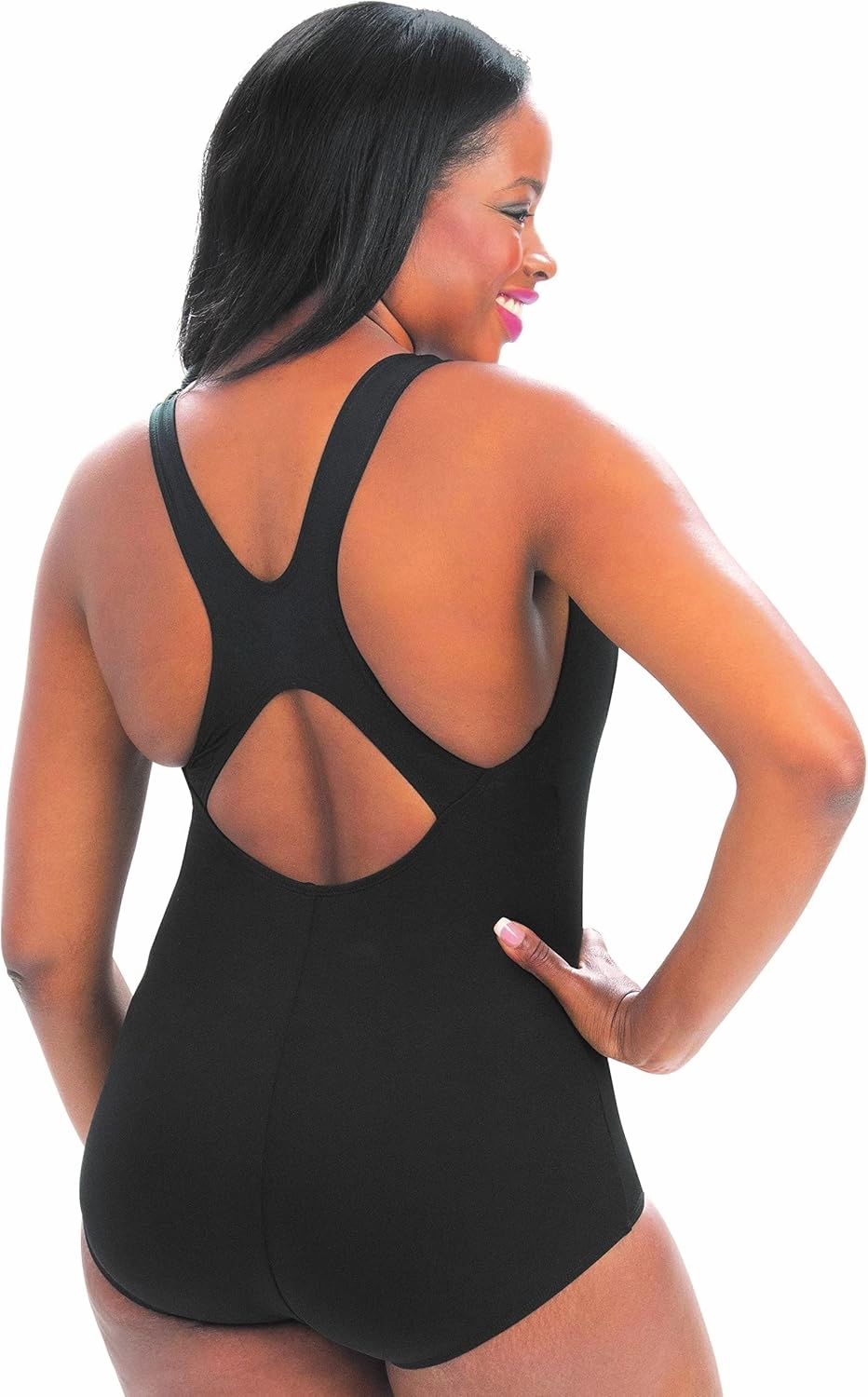 Dolfin Aquashape Women's One Piece Swimsuit Full Coverage Shaping Lap Suit�