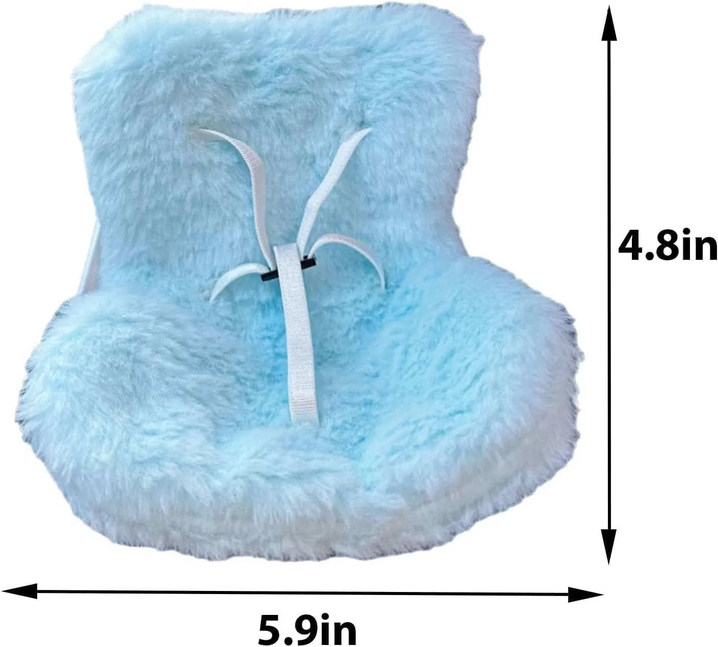 Doll Car Seat Air Vent Clip, Car Seat for Doll with Air Vent Clip, Cute Safety Carseat with Soft Cushion, Cars Air Vent Decoration & Displaying Doll Accessories(Blue)