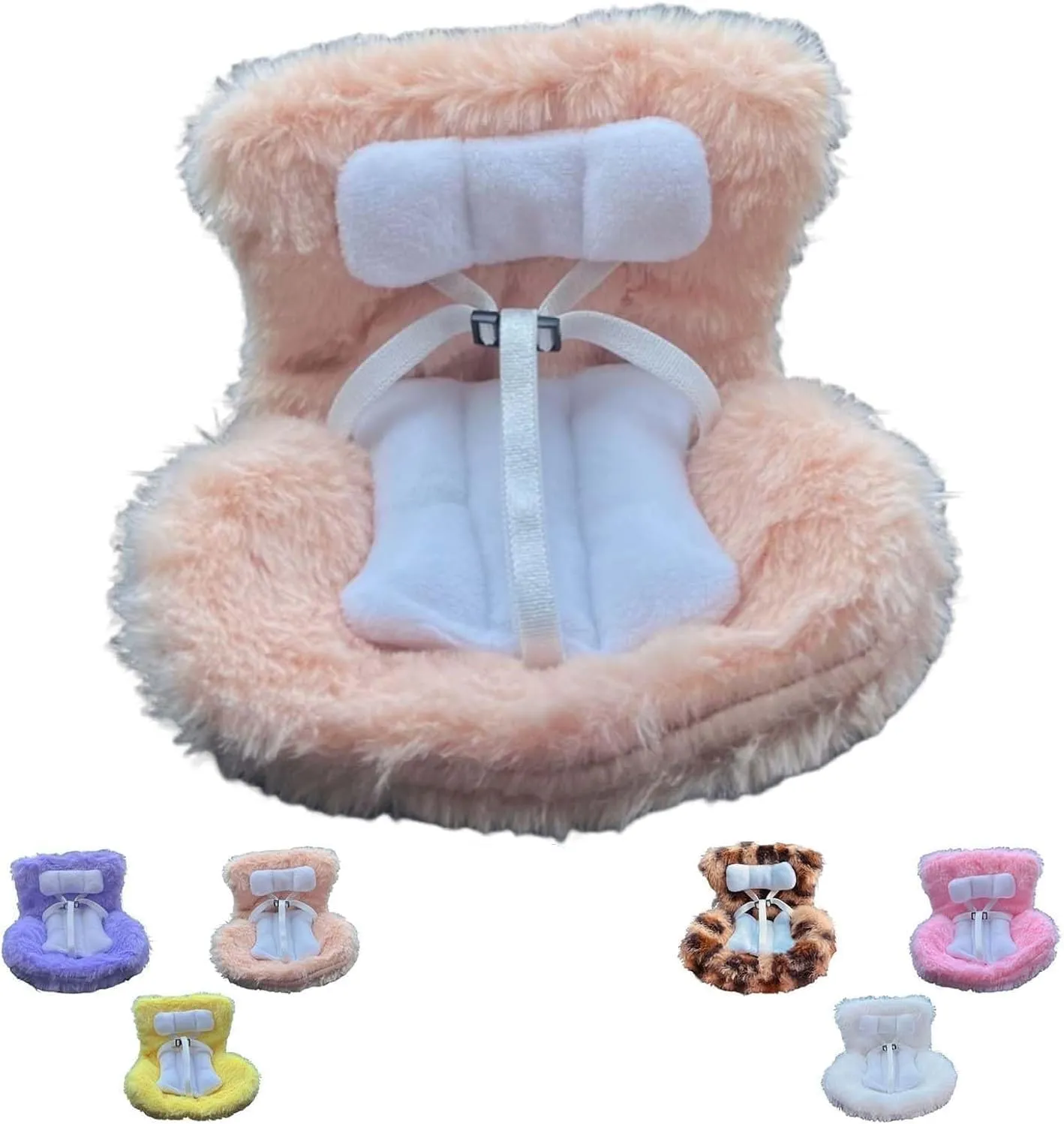 Doll Car Seat Air Vent Clip, Car Seat for Doll with Air Vent Clip, Cute Safety Carseat with Soft Cushion, Cars Air Vent Decoration & Displaying Doll Accessories(Blue)