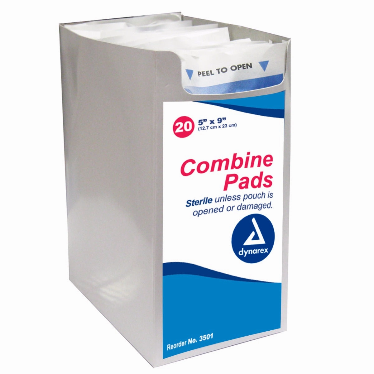 Dynarex 3501 5" x 9" ABD Combine Pad