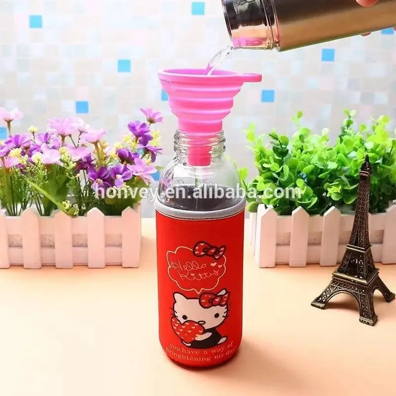 Easy Pour Collapsible Silicone Kitchen Funnel