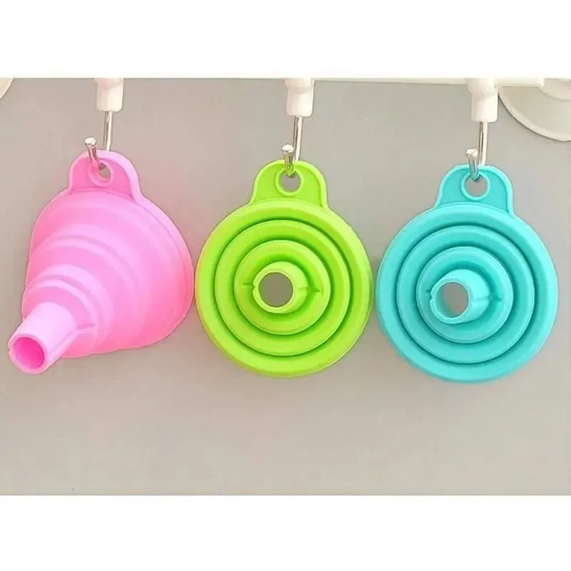 Easy Pour Collapsible Silicone Kitchen Funnel