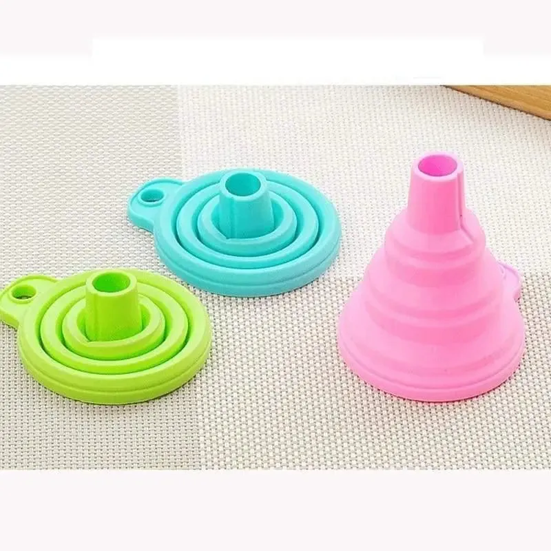 Easy Pour Collapsible Silicone Kitchen Funnel