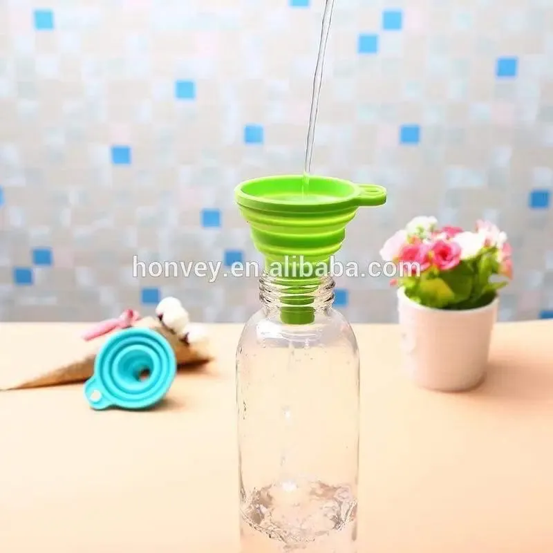 Easy Pour Collapsible Silicone Kitchen Funnel