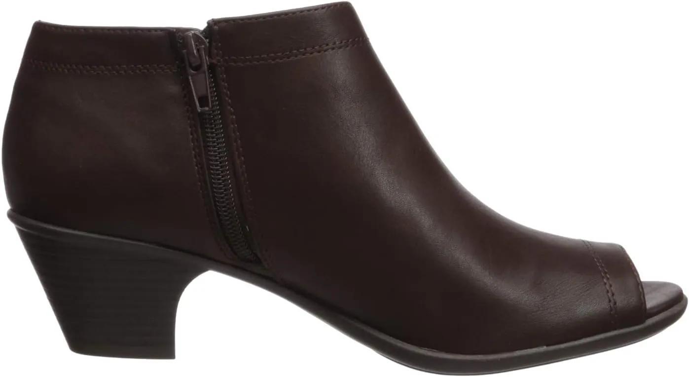 Easy Street Women's Voyage Open Toe Bootie with Mini Studs Ankle Boot