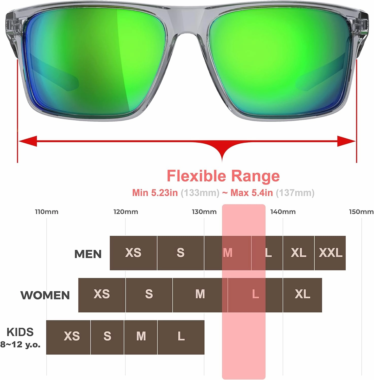 EAZYRUN ER00 HD Polarized Sunglasses for Women Men, Fishing Running Driving Hiking golf Outdoor Sports
